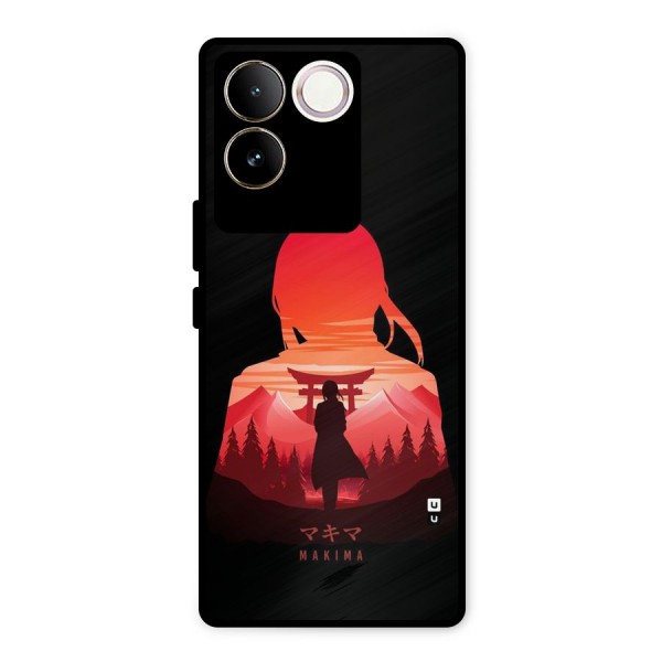 Amazing Makima Metal Back Case for iQOO Z7 Pro