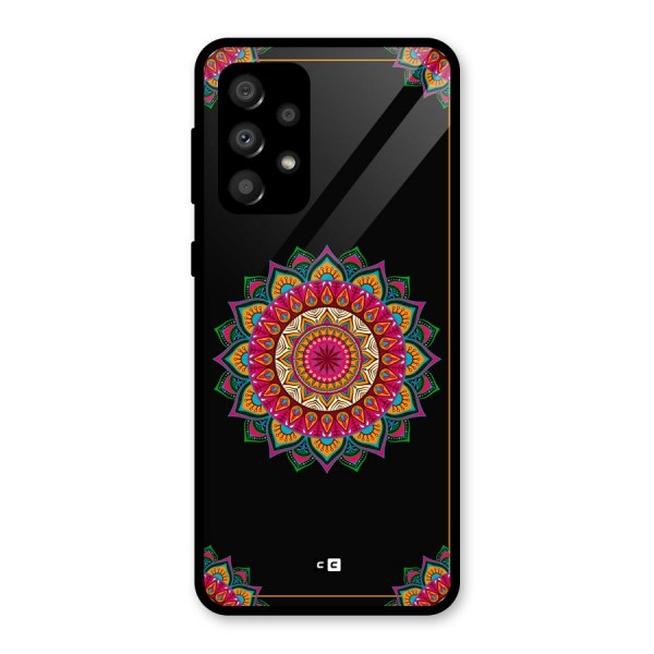 Amazing Mandala Art Glass Back Case for Galaxy A32