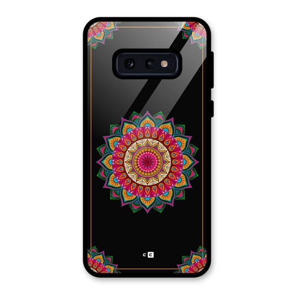 Amazing Mandala Art Glass Back Case for Galaxy S10e