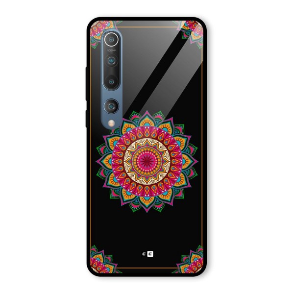 Amazing Mandala Art Glass Back Case for Mi 10