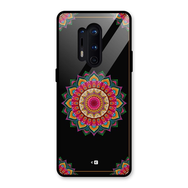 Amazing Mandala Art Glass Back Case for OnePlus 8 Pro