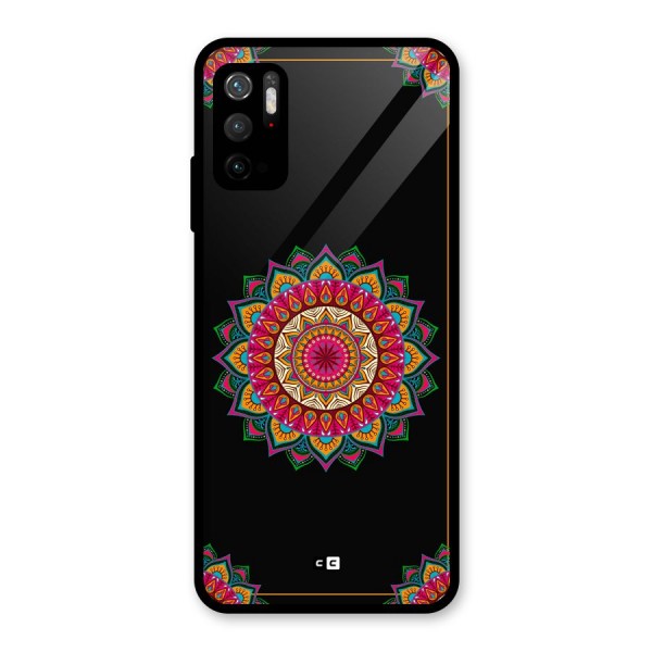 Amazing Mandala Art Glass Back Case for Poco M3 Pro 5G