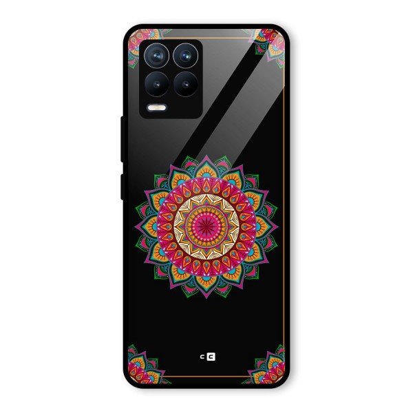 Amazing Mandala Art Glass Back Case for Realme 8 Pro