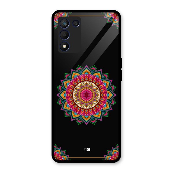 Amazing Mandala Art Glass Back Case for Realme 9 5G Speed