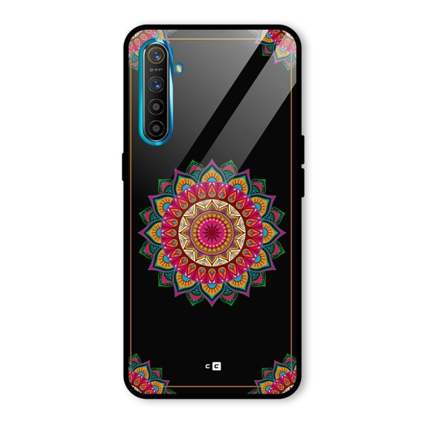 Amazing Mandala Art Glass Back Case for Realme X2