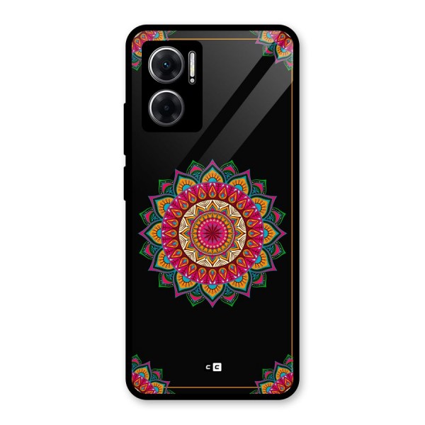 Amazing Mandala Art Glass Back Case for Redmi 11 Prime 5G