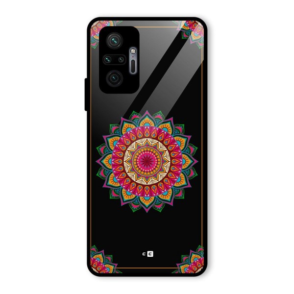 Amazing Mandala Art Glass Back Case for Redmi Note 10 Pro Max