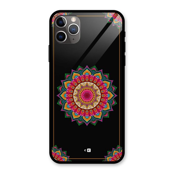 Amazing Mandala Art Glass Back Case for iPhone 11 Pro Max