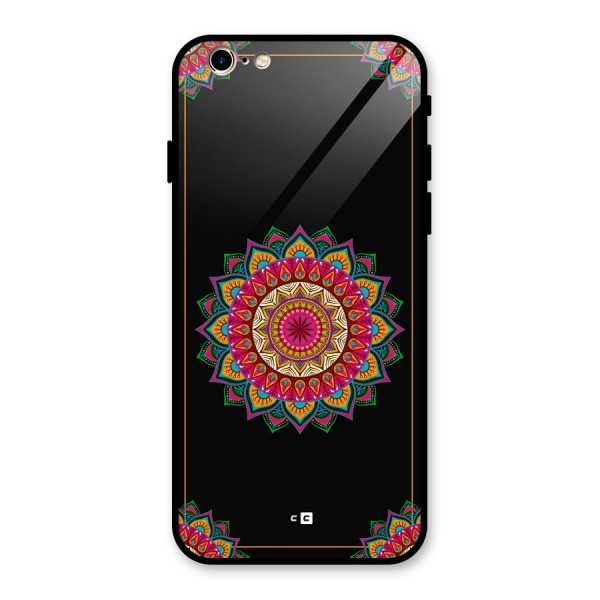 Amazing Mandala Art Glass Back Case for iPhone 6 6S