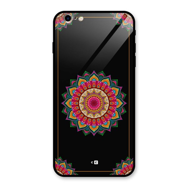 Amazing Mandala Art Glass Back Case for iPhone 6 Plus 6S Plus