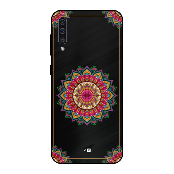 Amazing Mandala Art Metal Back Case for Galaxy A30s