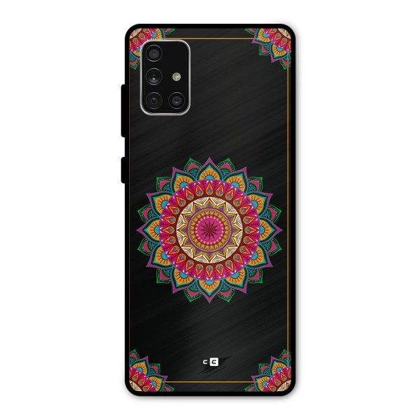 Amazing Mandala Art Metal Back Case for Galaxy A71