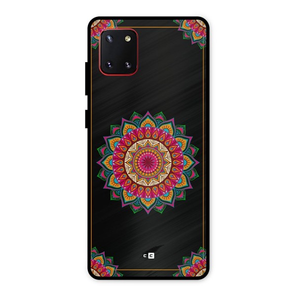 Amazing Mandala Art Metal Back Case for Galaxy Note 10 Lite