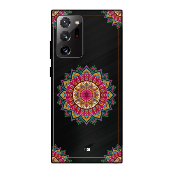 Amazing Mandala Art Metal Back Case for Galaxy Note 20 Ultra