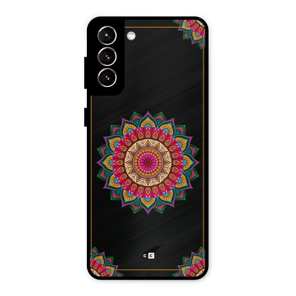 Amazing Mandala Art Metal Back Case for Galaxy S21 Plus