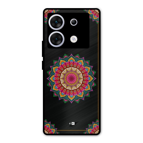 Amazing Mandala Art Metal Back Case for Infinix Zero 30 5G