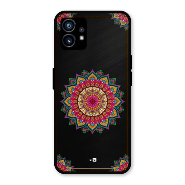 Amazing Mandala Art Metal Back Case for Nothing Phone 1