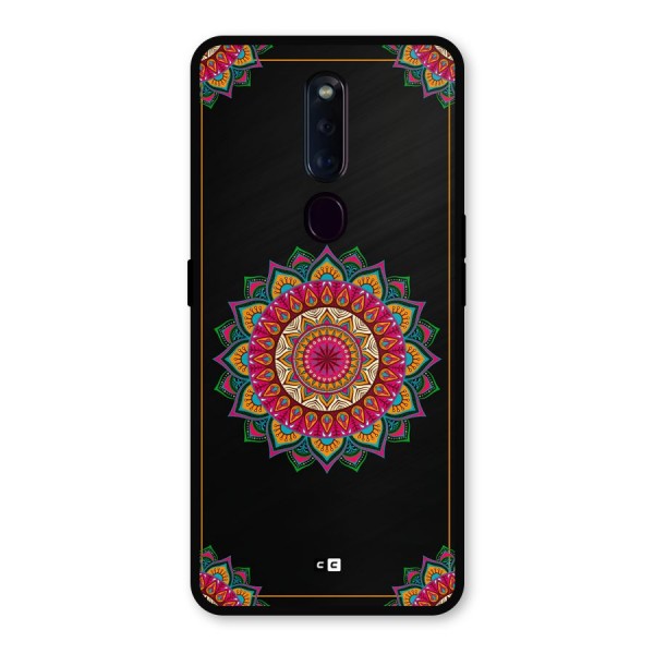 Amazing Mandala Art Metal Back Case for Oppo F11 Pro