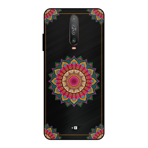 Amazing Mandala Art Metal Back Case for Poco X2