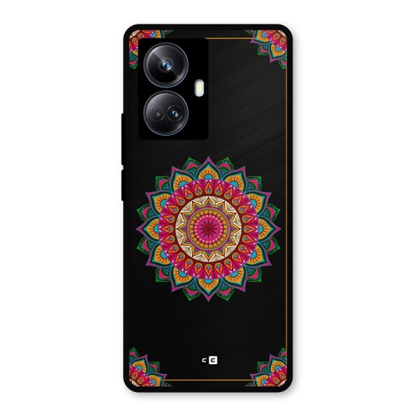Amazing Mandala Art Metal Back Case for Realme 10 Pro Plus