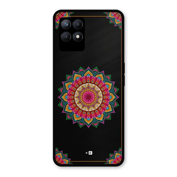 Amazing Mandala Art Metal Back Case for Realme Narzo 50