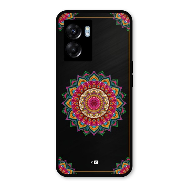 Amazing Mandala Art Metal Back Case for Realme Narzo 50 5G