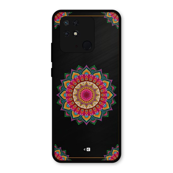 Amazing Mandala Art Metal Back Case for Redmi 10 Power