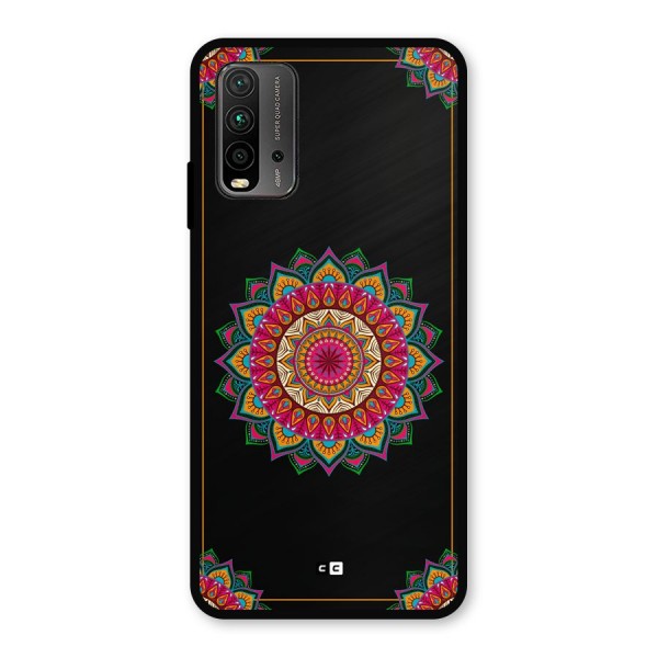 Amazing Mandala Art Metal Back Case for Redmi 9 Power