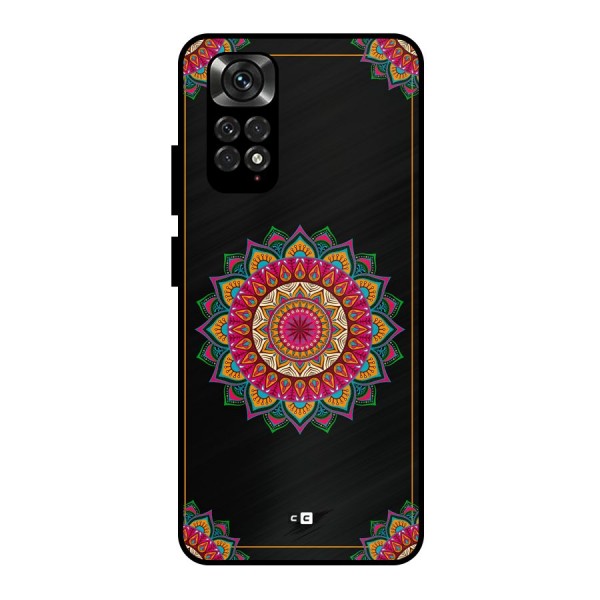 Amazing Mandala Art Metal Back Case for Redmi Note 11 Pro