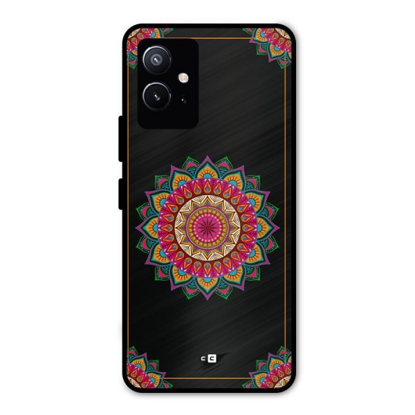 Amazing Mandala Art Metal Back Case for Vivo T1 5G