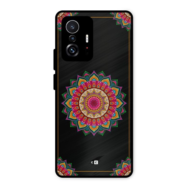 Amazing Mandala Art Metal Back Case for Xiaomi 11T Pro