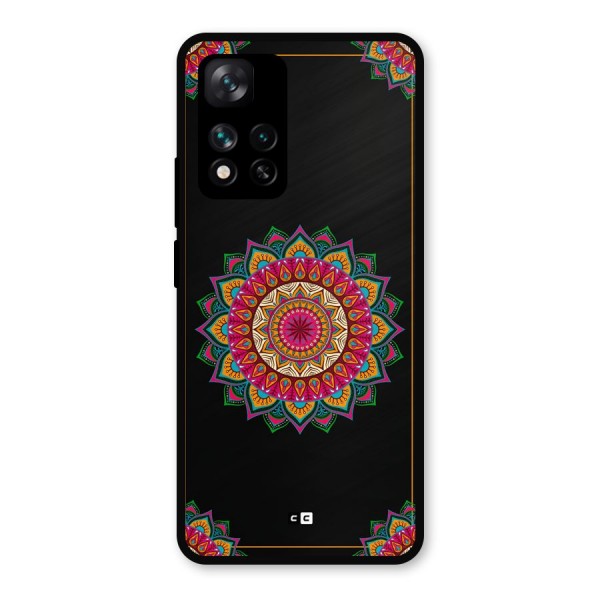 Amazing Mandala Art Metal Back Case for Xiaomi 11i Hypercharge 5G