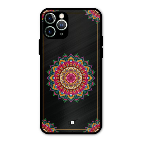 Amazing Mandala Art Metal Back Case for iPhone 11 Pro Max