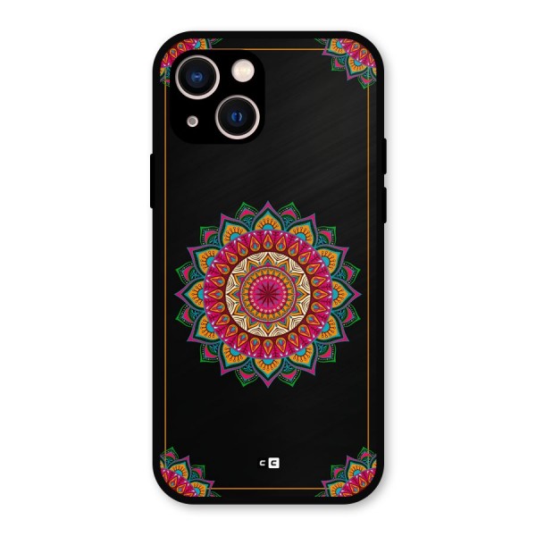 Amazing Mandala Art Metal Back Case for iPhone 13