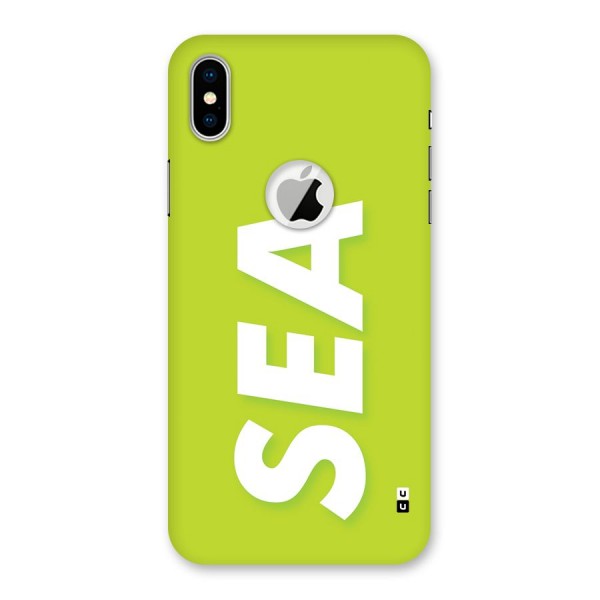Amazing Sea Back Case for iPhone X Logo Cut