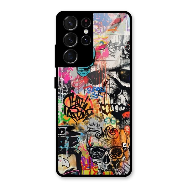 Amazing Street Art Glass Back Case for Galaxy S21 Ultra 5G