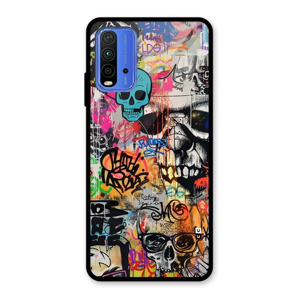 Amazing Street Art Glass Back Case for Redmi 9 Power