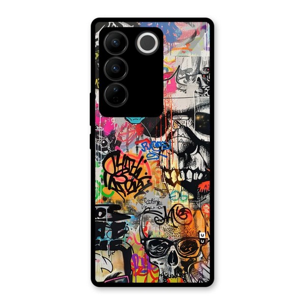 Amazing Street Art Glass Back Case for Vivo V27