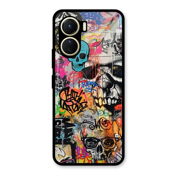 Amazing Street Art Glass Back Case for Vivo Y16