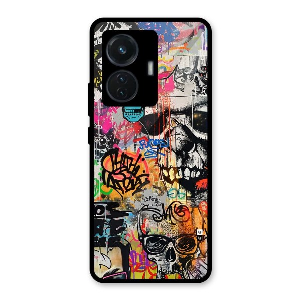 Amazing Street Art Glass Back Case for iQOO Z6 44W