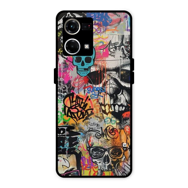 Amazing Street Art Metal Back Case for Oppo F21s Pro 4G