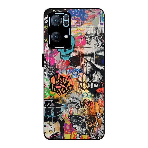 Amazing Street Art Metal Back Case for Oppo Reno7 Pro 5G