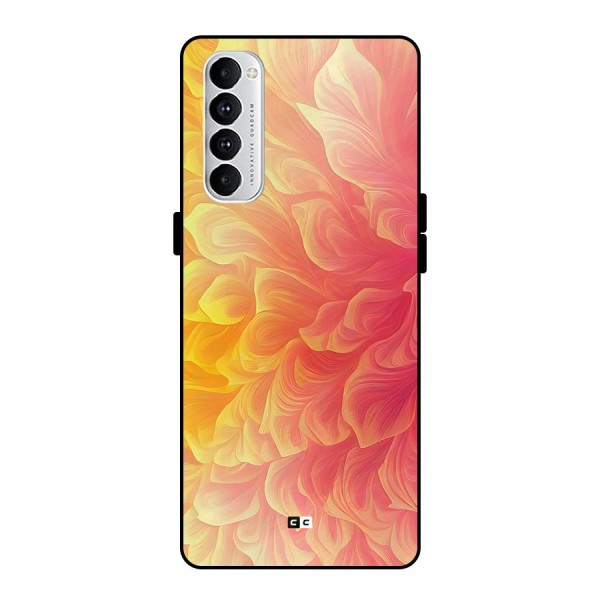 Amazing Vibrant Pattern Metal Back Case for Oppo Reno4 Pro