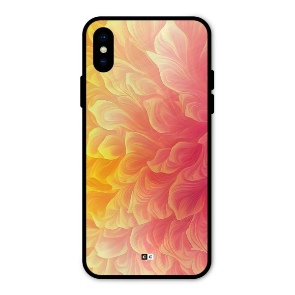 Amazing Vibrant Pattern Metal Back Case for iPhone XS