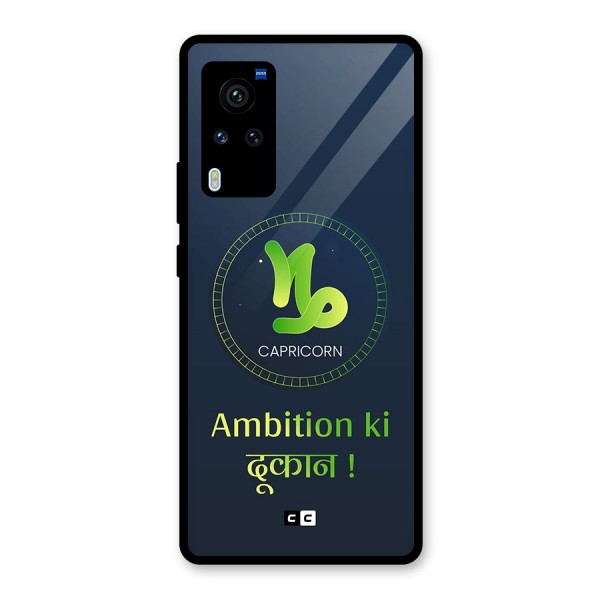 Ambitious Capricorn Glass Back Case for Vivo X60 Pro