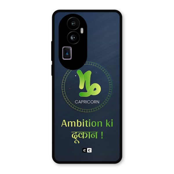 Ambitious Capricorn Metal Back Case for Oppo Reno10 Pro Plus