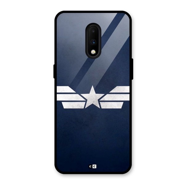 American Shield Glass Back Case for OnePlus 7