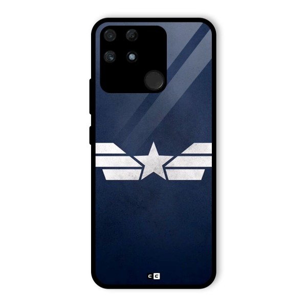 American Shield Glass Back Case for Realme Narzo 50A