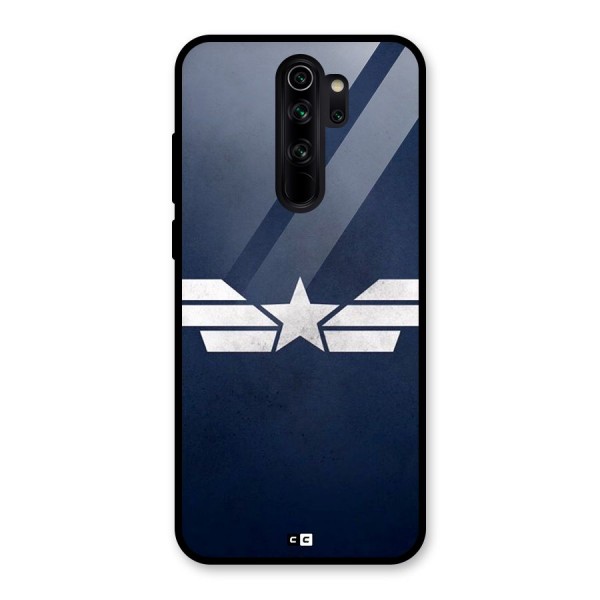 American Shield Glass Back Case for Redmi Note 8 Pro
