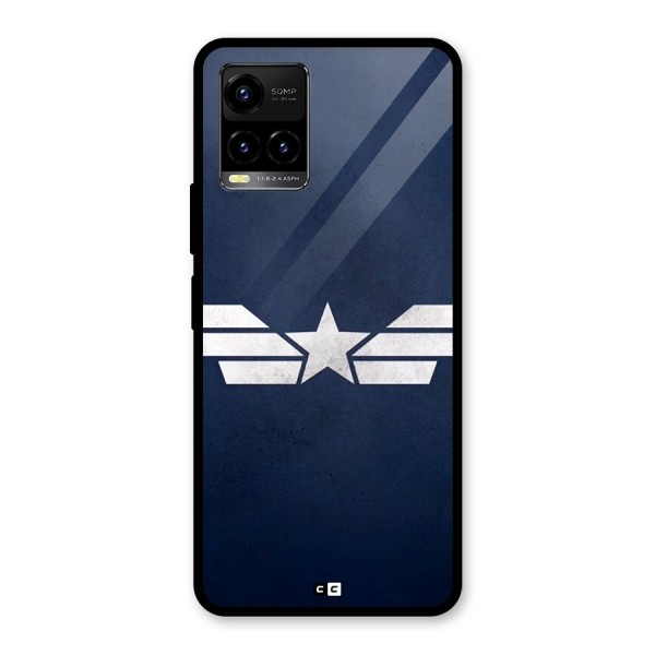 American Shield Glass Back Case for Vivo Y33s